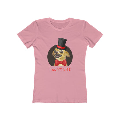 I Don't Bite - Women’s Boyfriend Fit Celebration T-Shirt