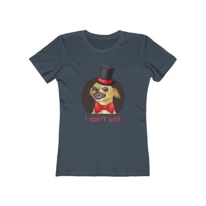 I Don't Bite - Women’s Boyfriend Fit Celebration T-Shirt