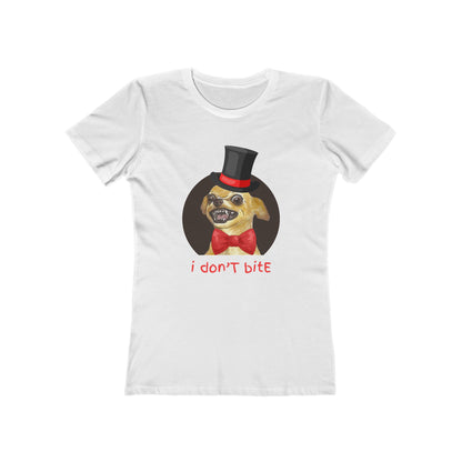 I Don't Bite - Women’s Boyfriend Fit Celebration T-Shirt