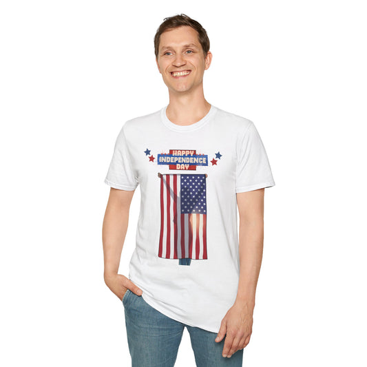 July 4th Flag Holder - Unisex T- Shirt