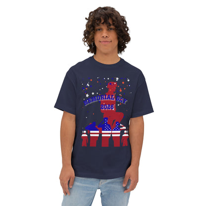 Memorial Day Soldier Tee – Oversized Box Graphic T-Shirt