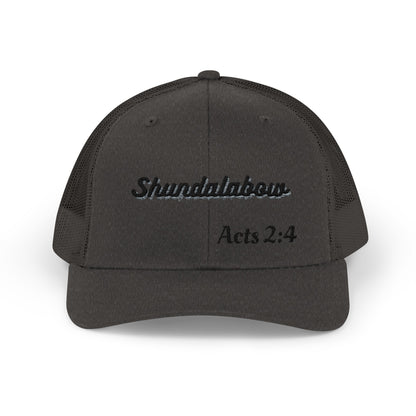 Unisex Acts 2:4 Snapback Trucker Cap - Embroidered
