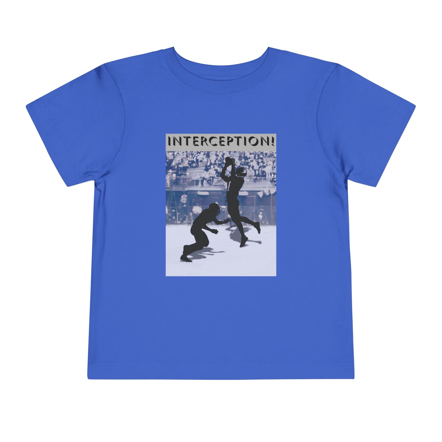 Football Interception Tee — Toddler Graphic T-Shirt