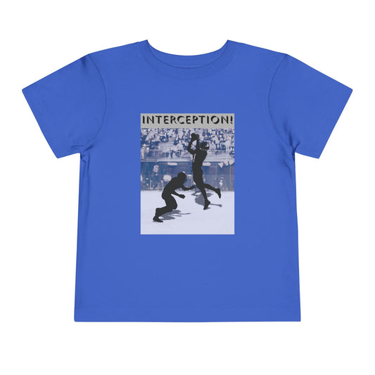Football Interception Tee - BC3001T Toddler Graphic T-Shirt