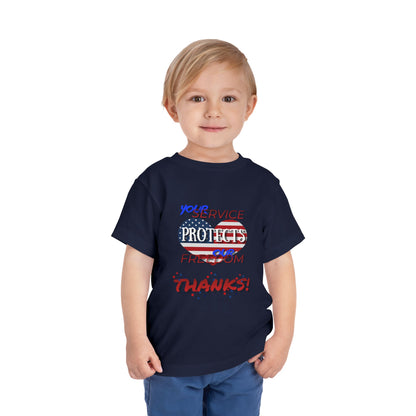 Thanks 4 Service Memorial Day — Toddler Graphic T-Shirt