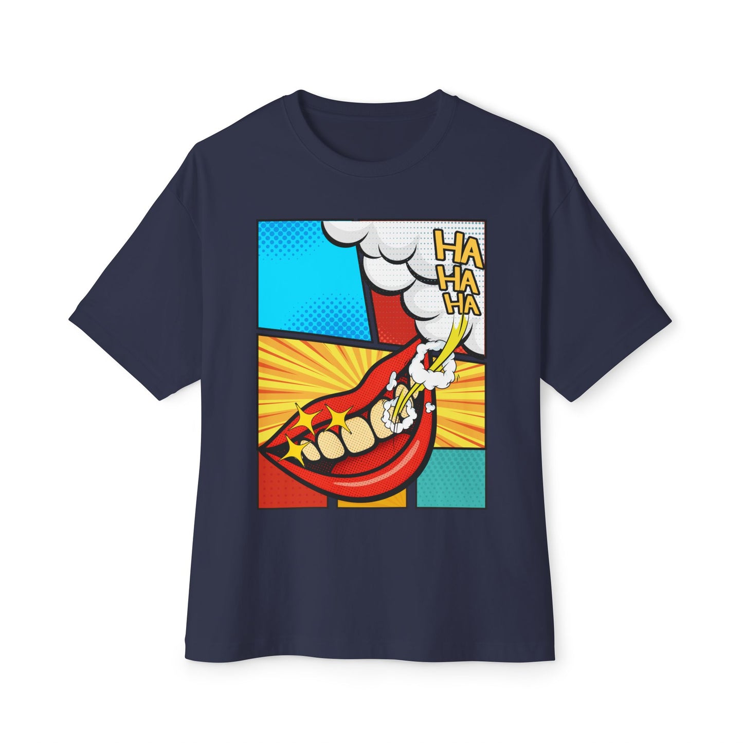 Comic 3Ha Tee – Oversized Box Graphic T-Shirt
