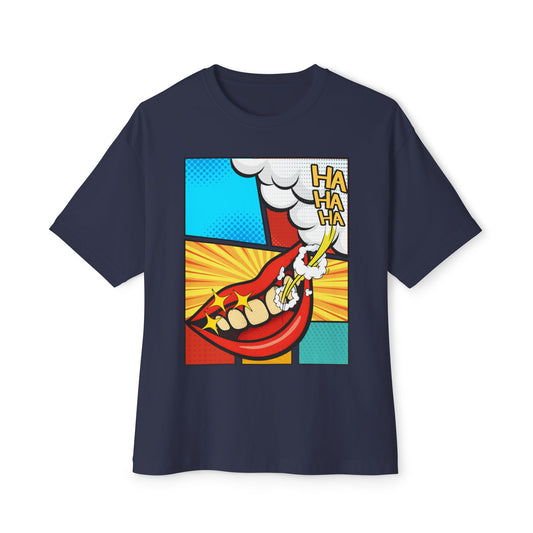 Comic 3Ha Tee – Oversized Box Graphic T-Shirt