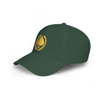Unisex Gold Spade Low-Profile Baseball Cap - Printed