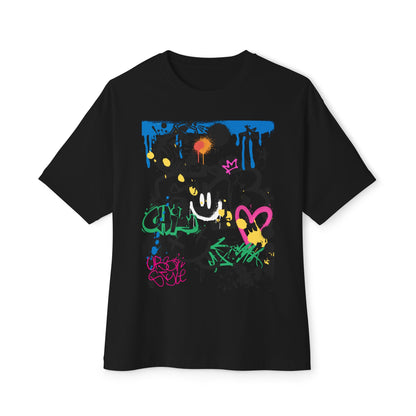 Graffiti Womens B Ball Tee – Oversized Box Graphic T-Shirt