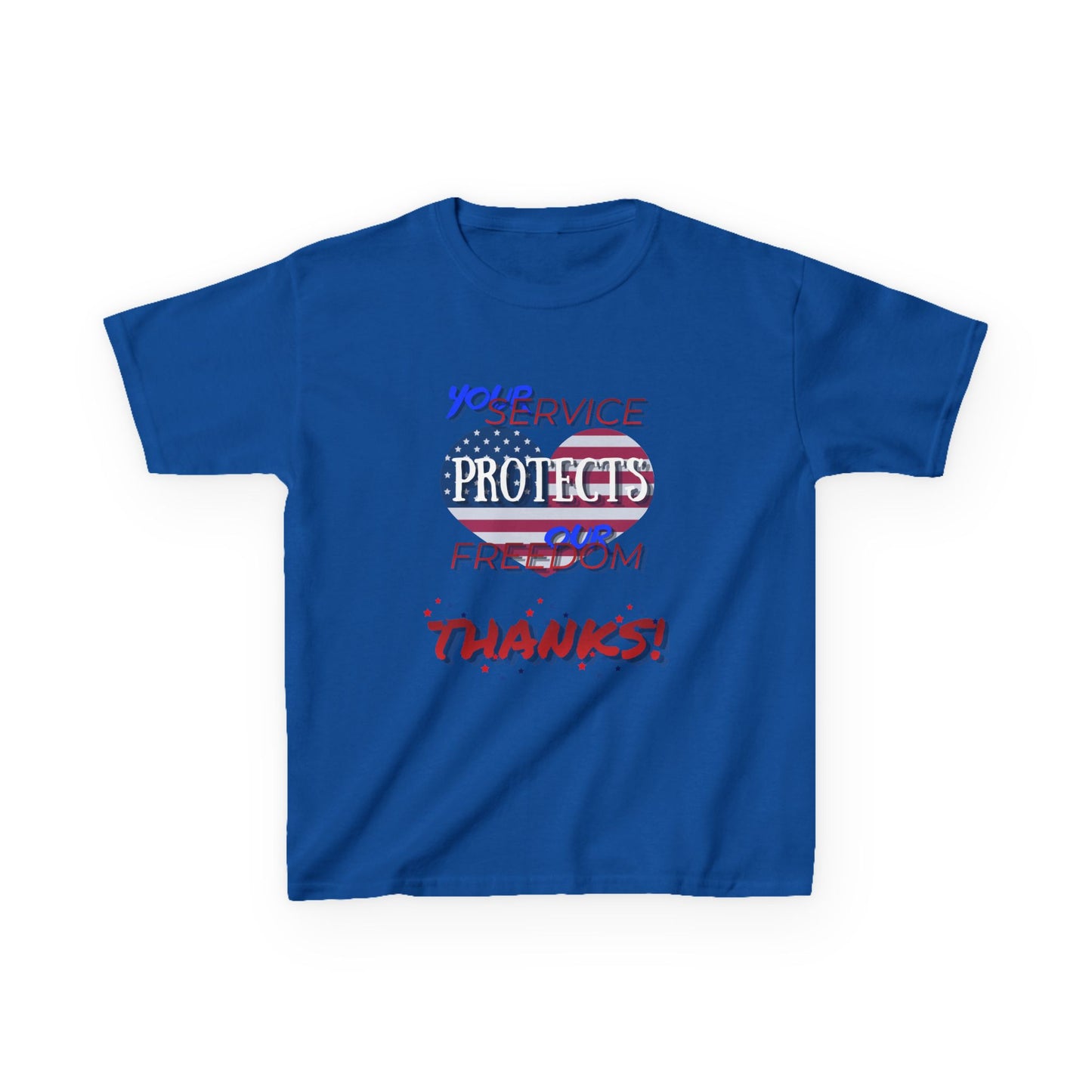 Thanks 4 Service Memorial Day Tee - Kids T-Shirt