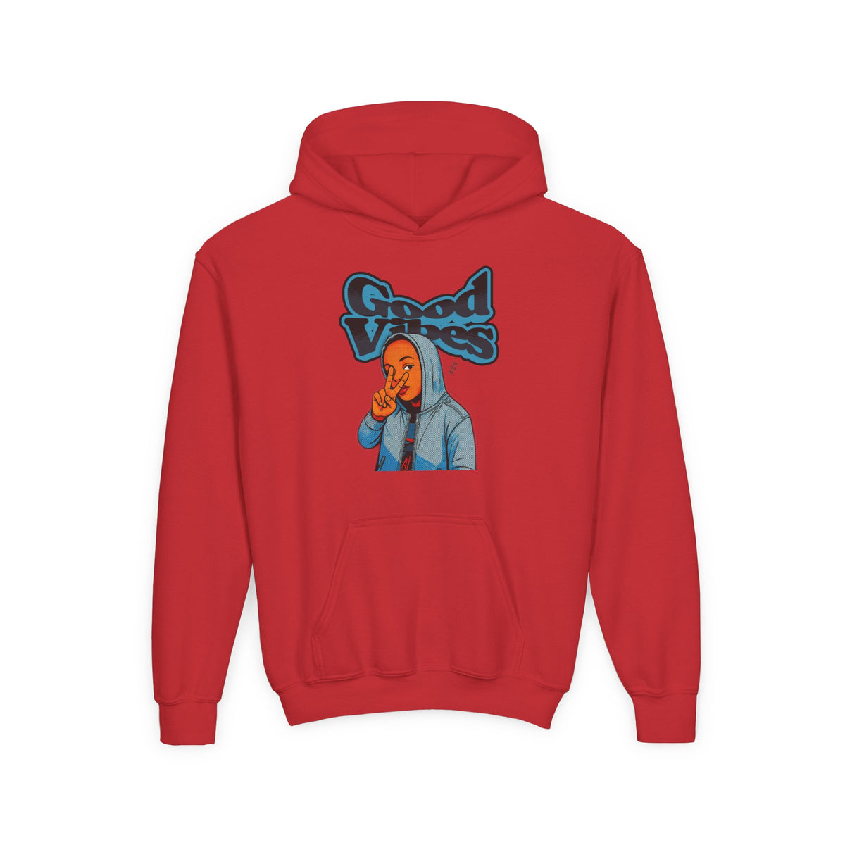 Peace Good Vibes - Kids/Youth Hoodie Gildan 18500B