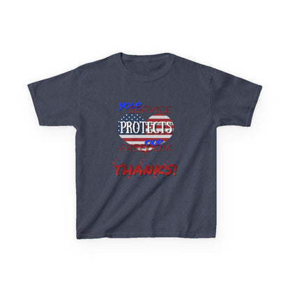 Thanks 4 Service Memorial Day Tee - Kids T-Shirt
