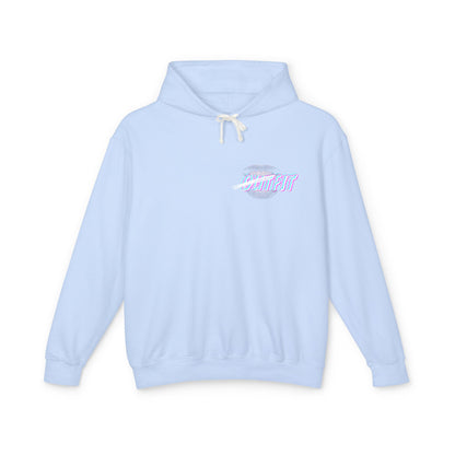 Unisex Mouth Fit Glitch — Lightweight Hooded Sweatshirt