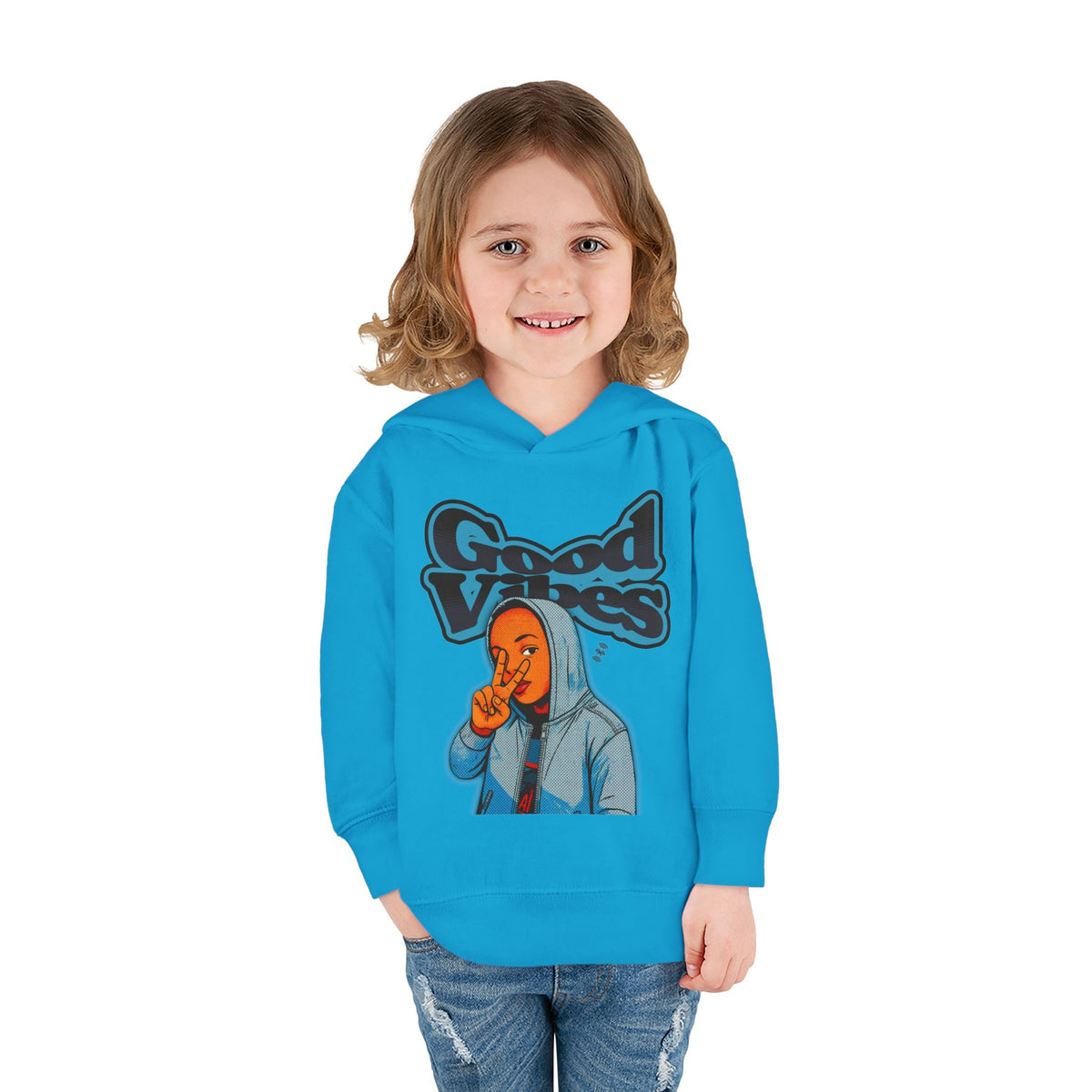 Peace Good Vibes  - Toddler Hoodie RS336