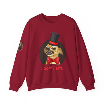 I Don't Bite w/Rips - Graphic Crewneck Sweatshirt