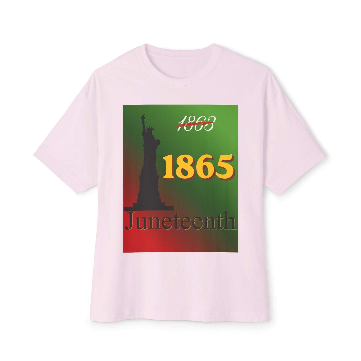 1863 1865 Liberty Juneteenth Tee – Oversized Box Graphic T-Shirt