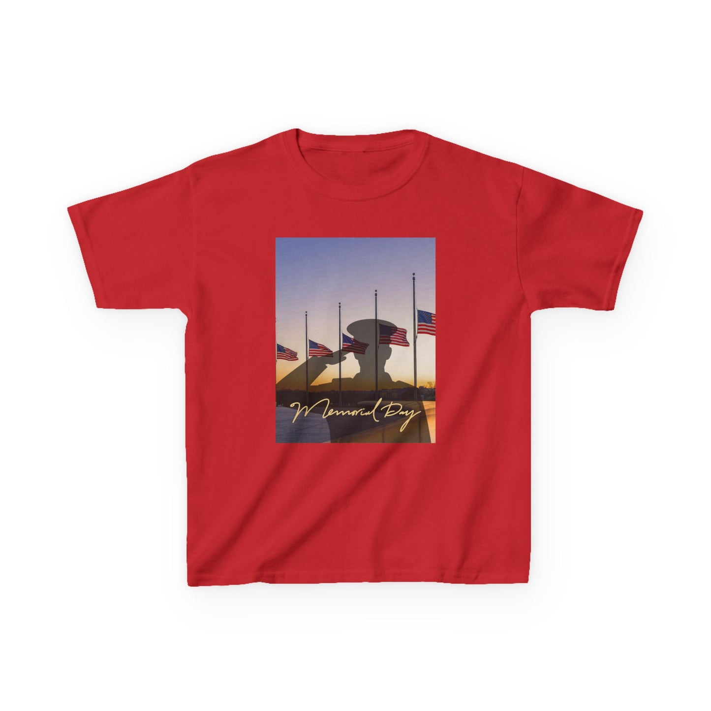 Half Mast Memorial Day Tee — Youth Graphic T-Shirt