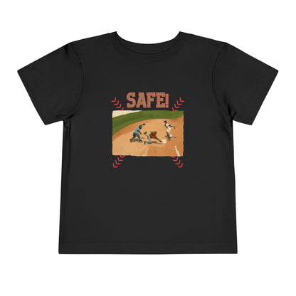 Safe Baseball Tee - Toddler Graphic T-Shirt