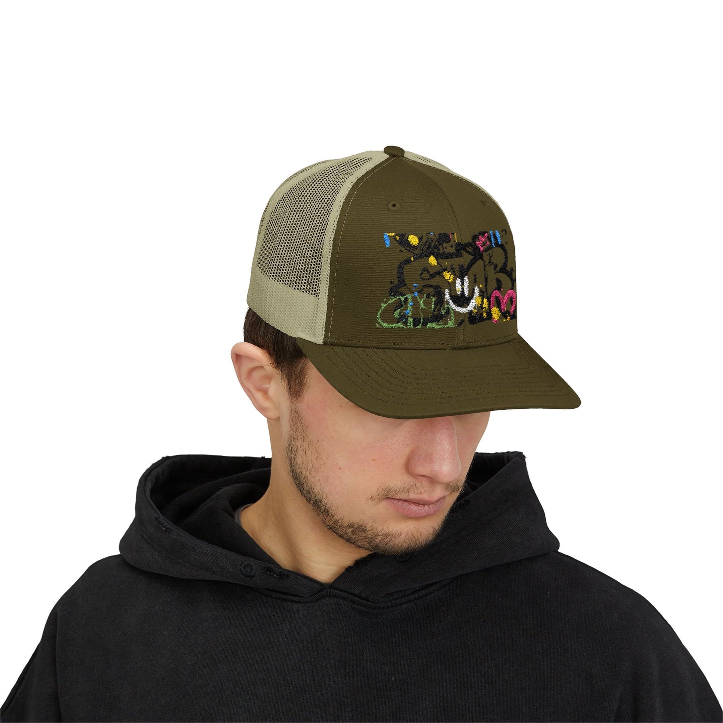 Unisex Star Snapback Trucker Cap - Embroidered