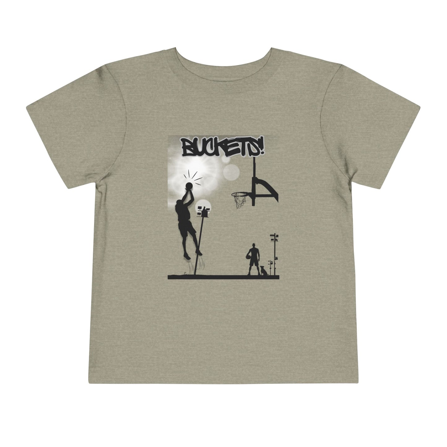 Buckets Basketball Tee — Toddler Graphic T-Shirt