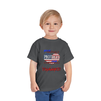 Thanks 4 Service Memorial Day — Toddler Graphic T-Shirt