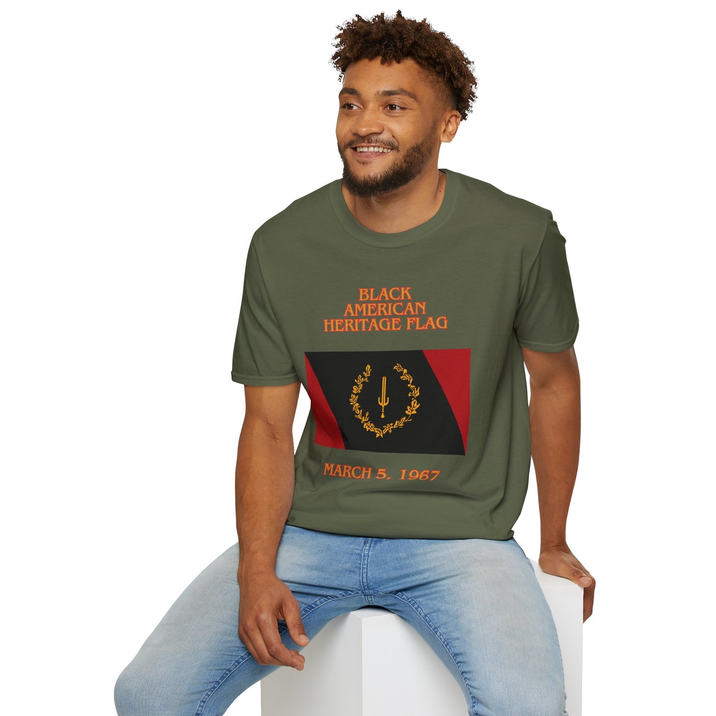 Black American Heritage Flag - Unisex T- Shirt