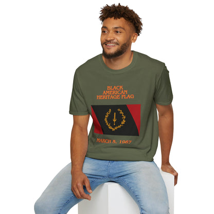 Black American Heritage Flag - Unisex T- Shirt
