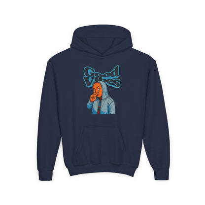 Peace Good Vibes - Kids/Youth Hoodie Gildan 18500B