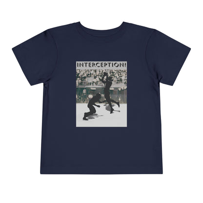 Football Interception Tee — Toddler Graphic T-Shirt