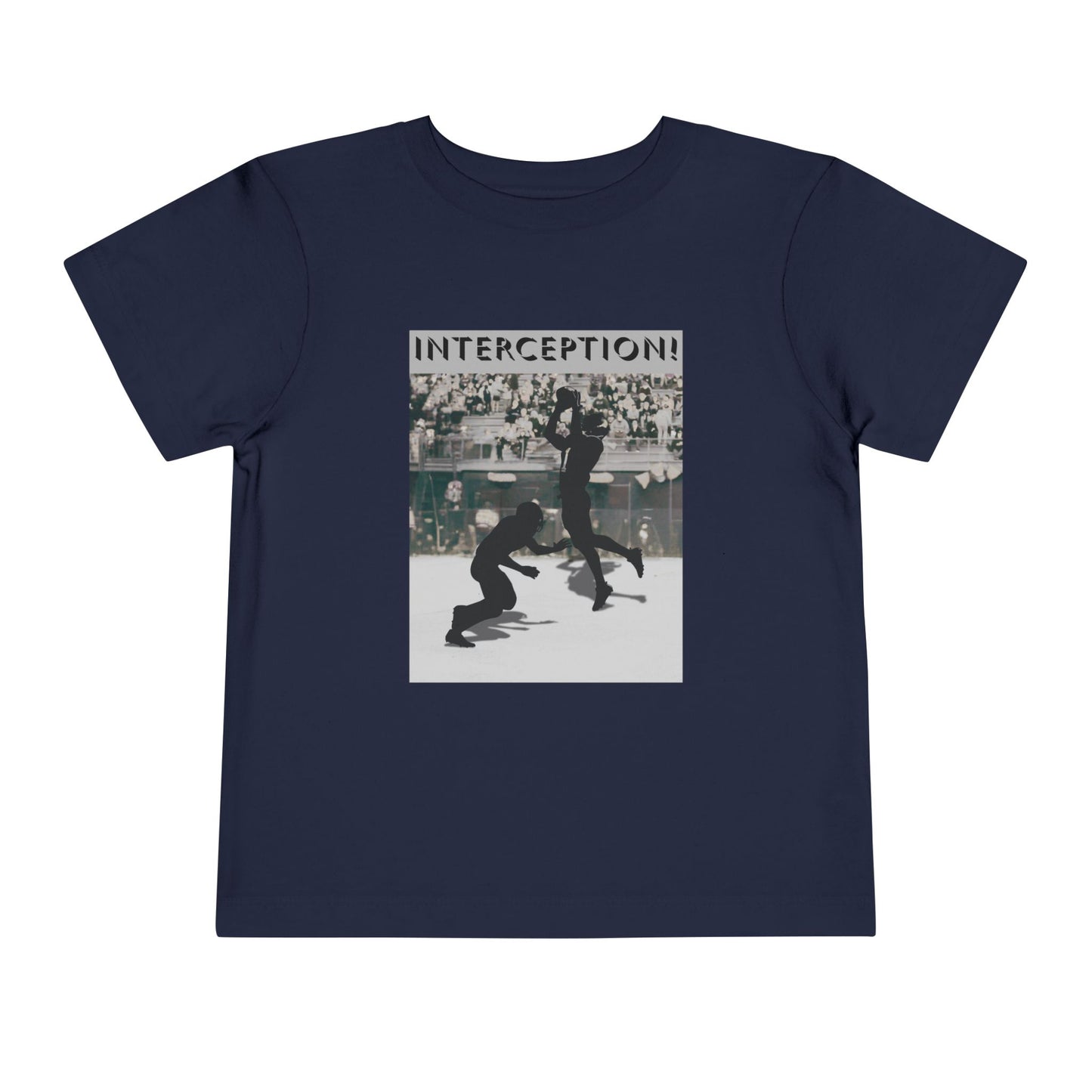 Football Interception Tee — Toddler Graphic T-Shirt