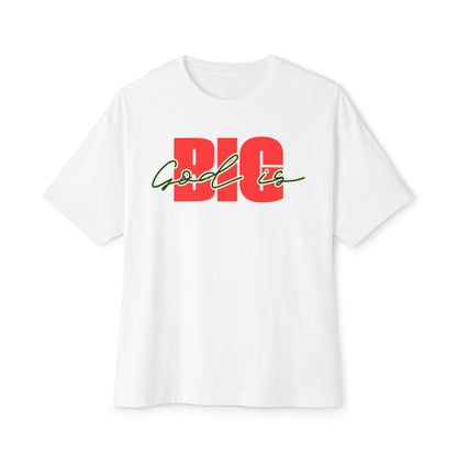 God is Big  (Black&Red)Tee – Oversized Box Graphic T-Shirt