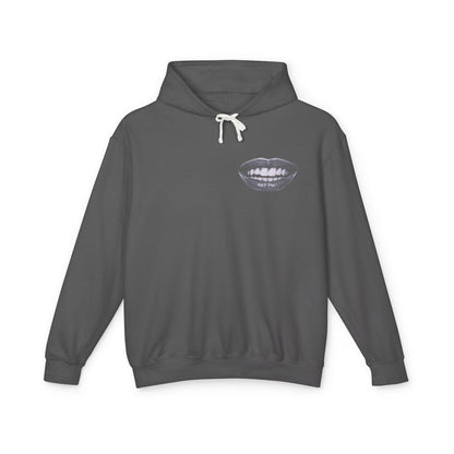Unisex Mouth Fit Glitch — Lightweight Hooded Sweatshirt
