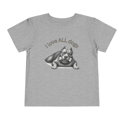 I Love All Dogs Tee - Graphic Toddler T-Shirt