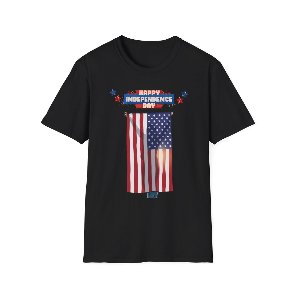 July 4th Flag Holder - G64000 Unisex T- Shirt