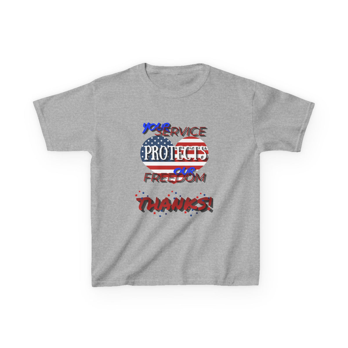 Thanks 4 Service Memorial Day Tee - G5000B Kids T-Shirt