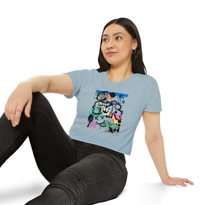 Copy of Graffiti Women B Ball Tee  — Women's Crop Top T-Shirt