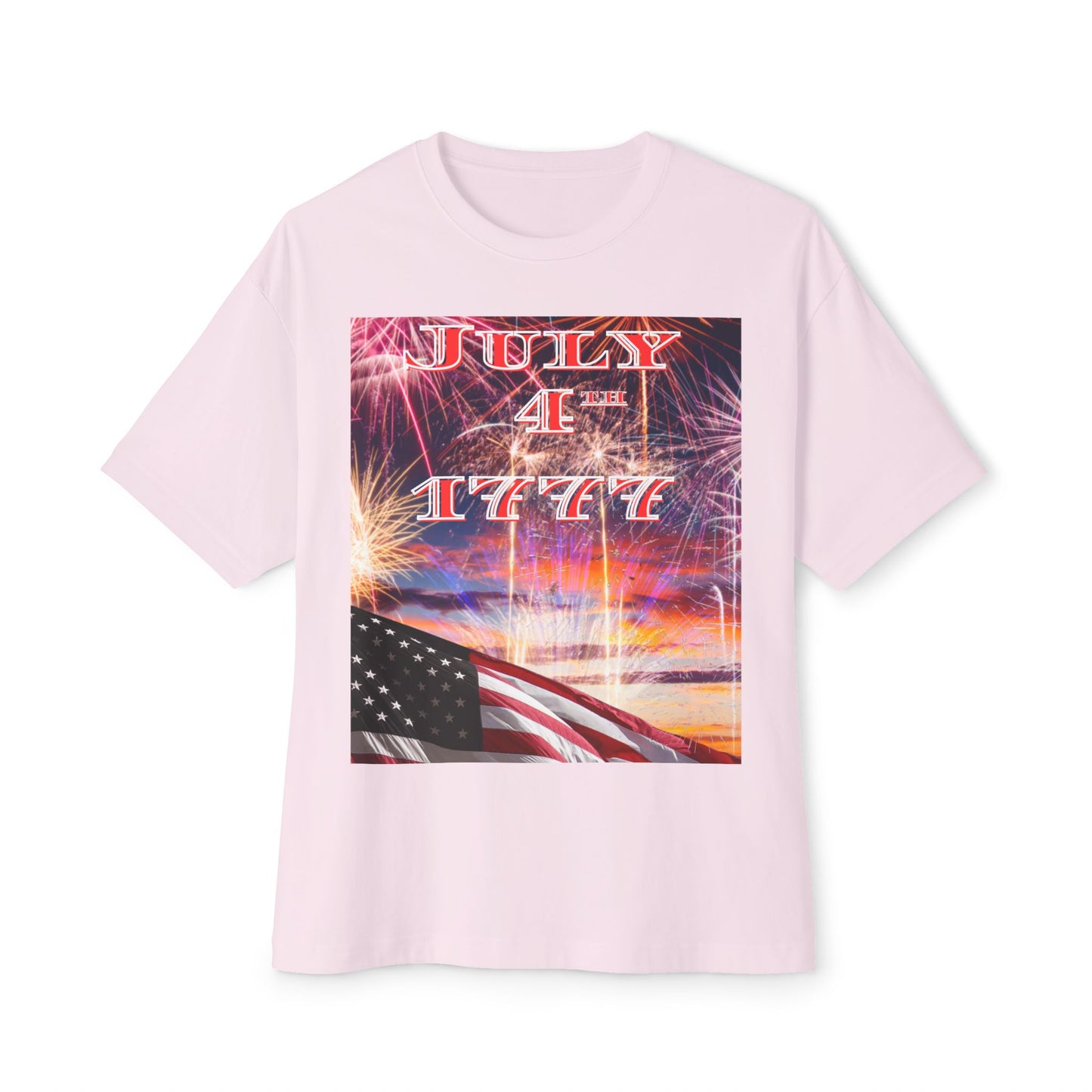 July 4th 1777 Tee – Oversized Box Graphic T-Shirt