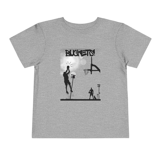 Buckets Basketball Tee — Toddler Graphic T-Shirt