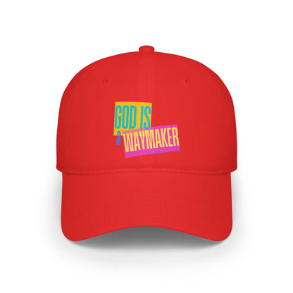 Unisex God is a Waymaker Low-Profile Baseball Cap - Printed
