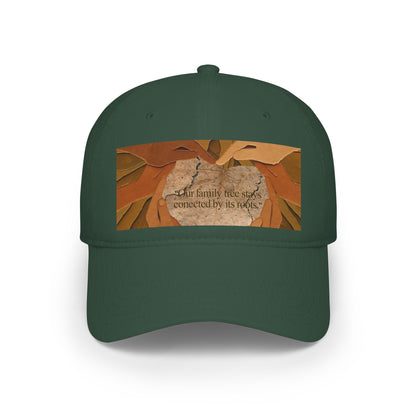 Unisex Family Leaf Low-Profile Baseball Cap - Printed