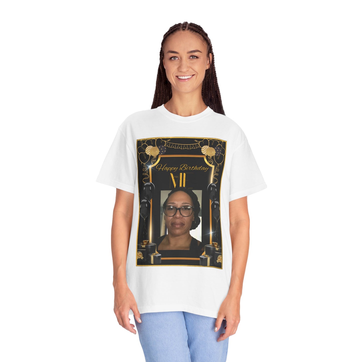 Black & Gold Happy BDay to Me Personalize It! Tee - Unisex T-shirt