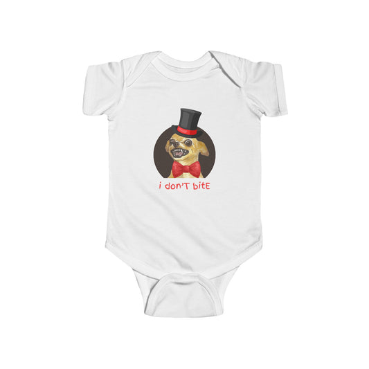 I Don't Bite Tee – Graphic Infant Onesie