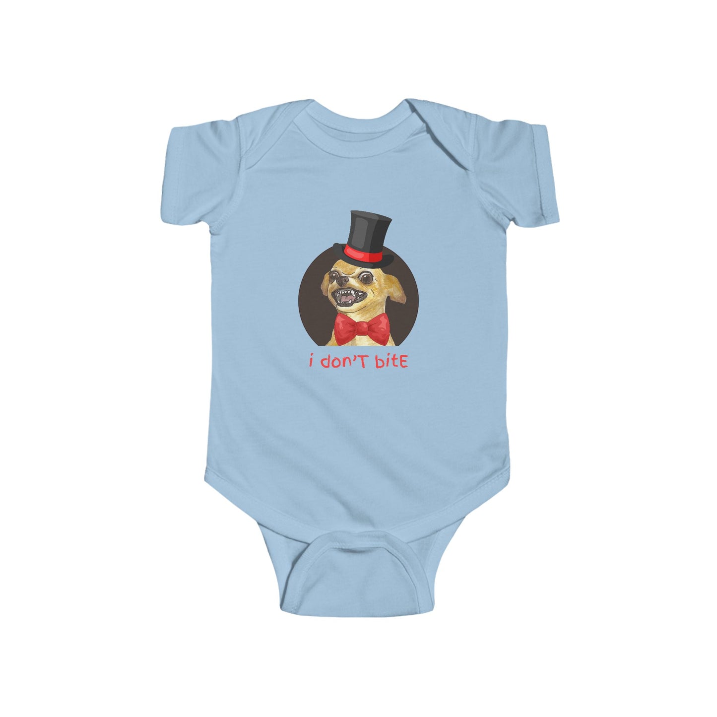 I Don't Bite Tee – Graphic Infant Onesie