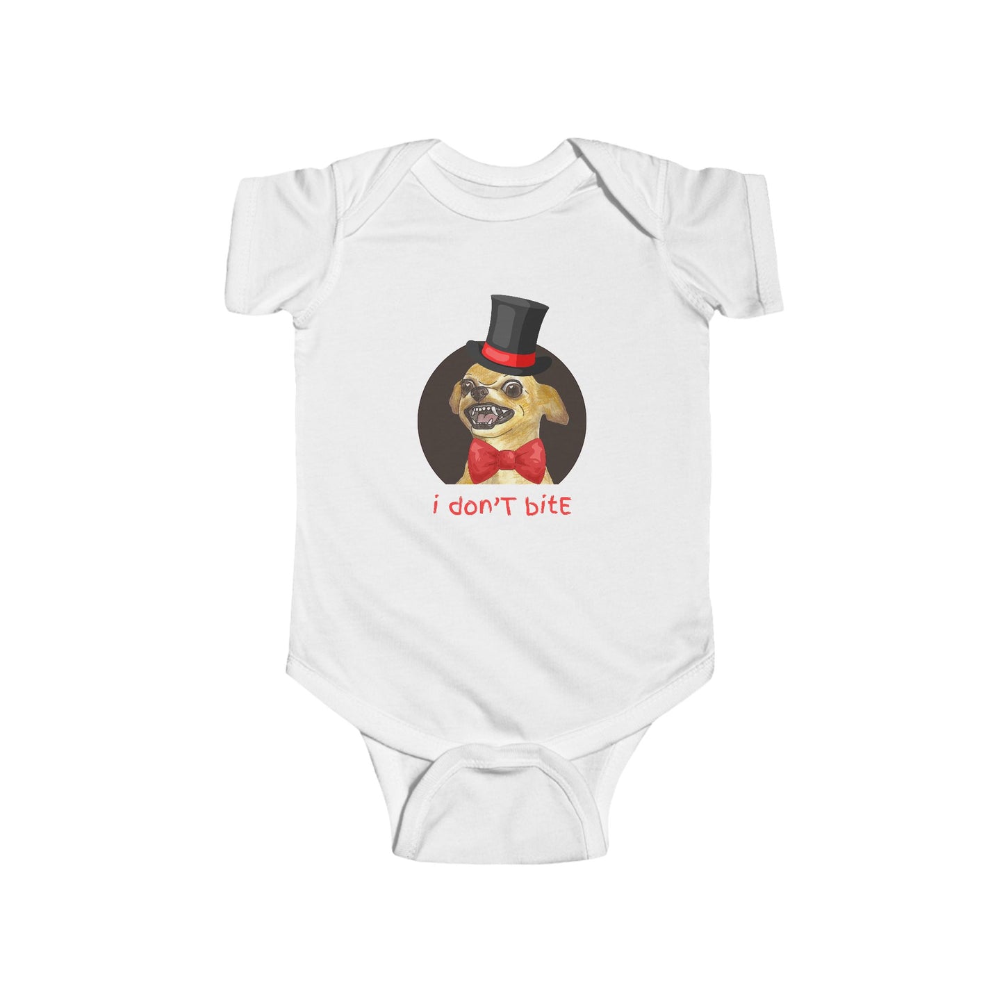 I Don't Bite Tee – Graphic Infant Onesie