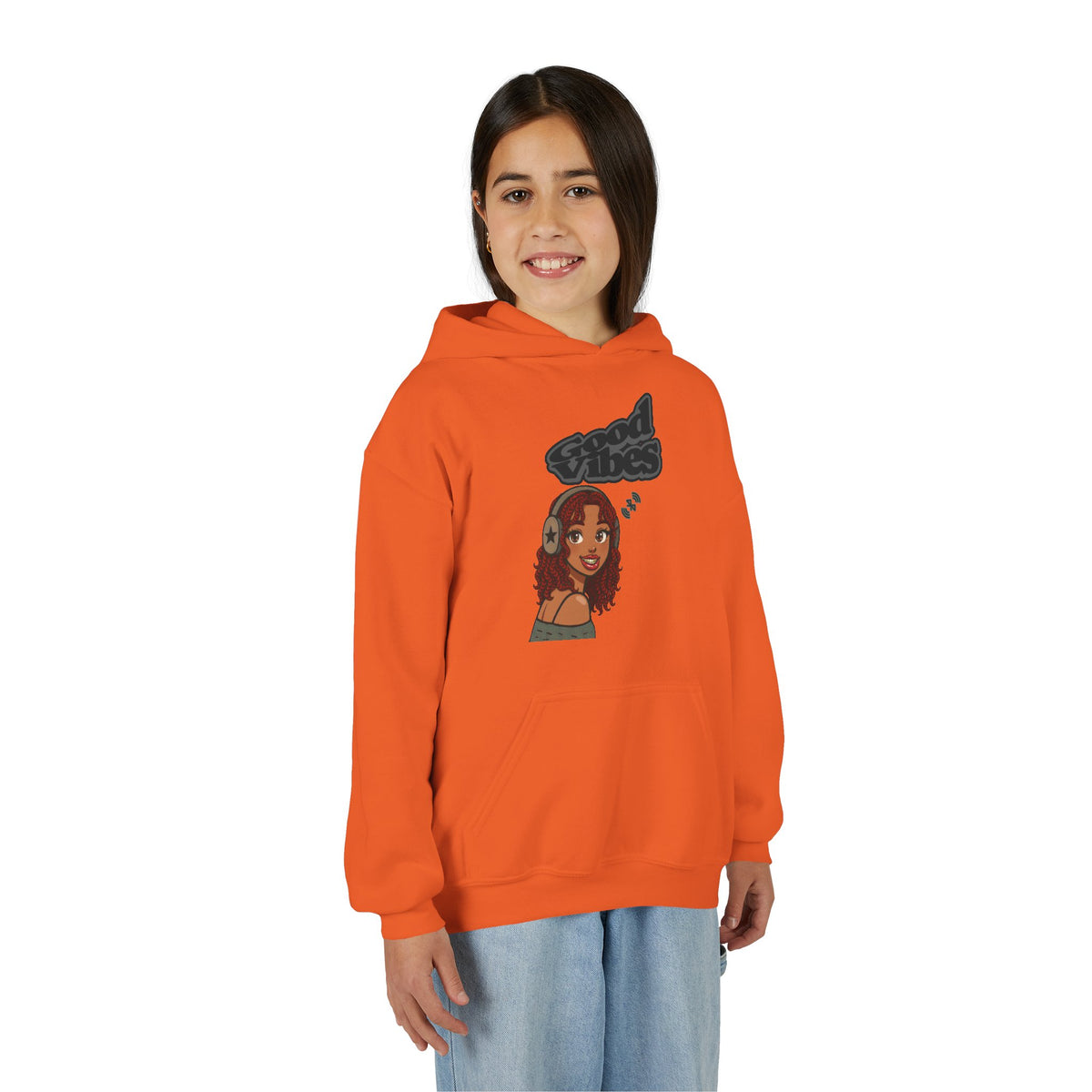 Her Cool Vibes - Kids/Youth Hoodie Gildan 18500B