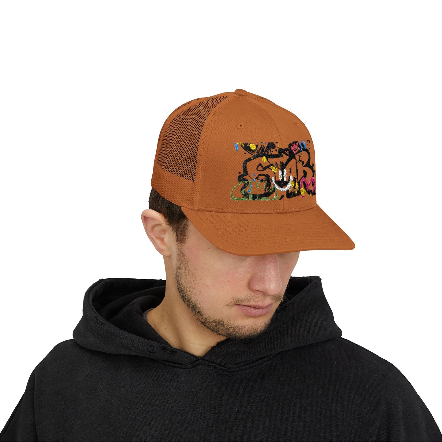 Unisex Star Snapback Trucker Cap - Embroidered