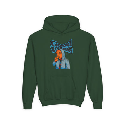 Peace Good Vibes - Kids/Youth Hoodie Gildan 18500B