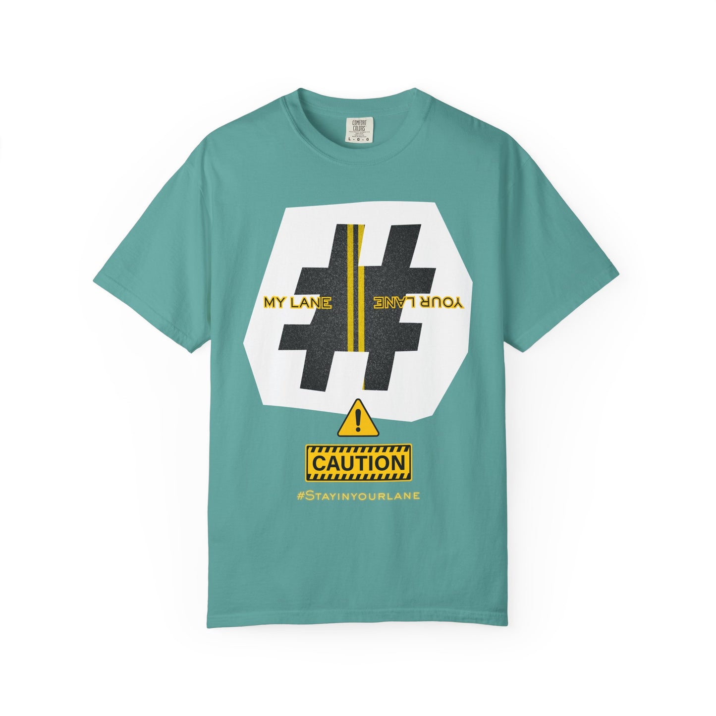 Black White Yellow Lanes Tee - Unisex T-shirt