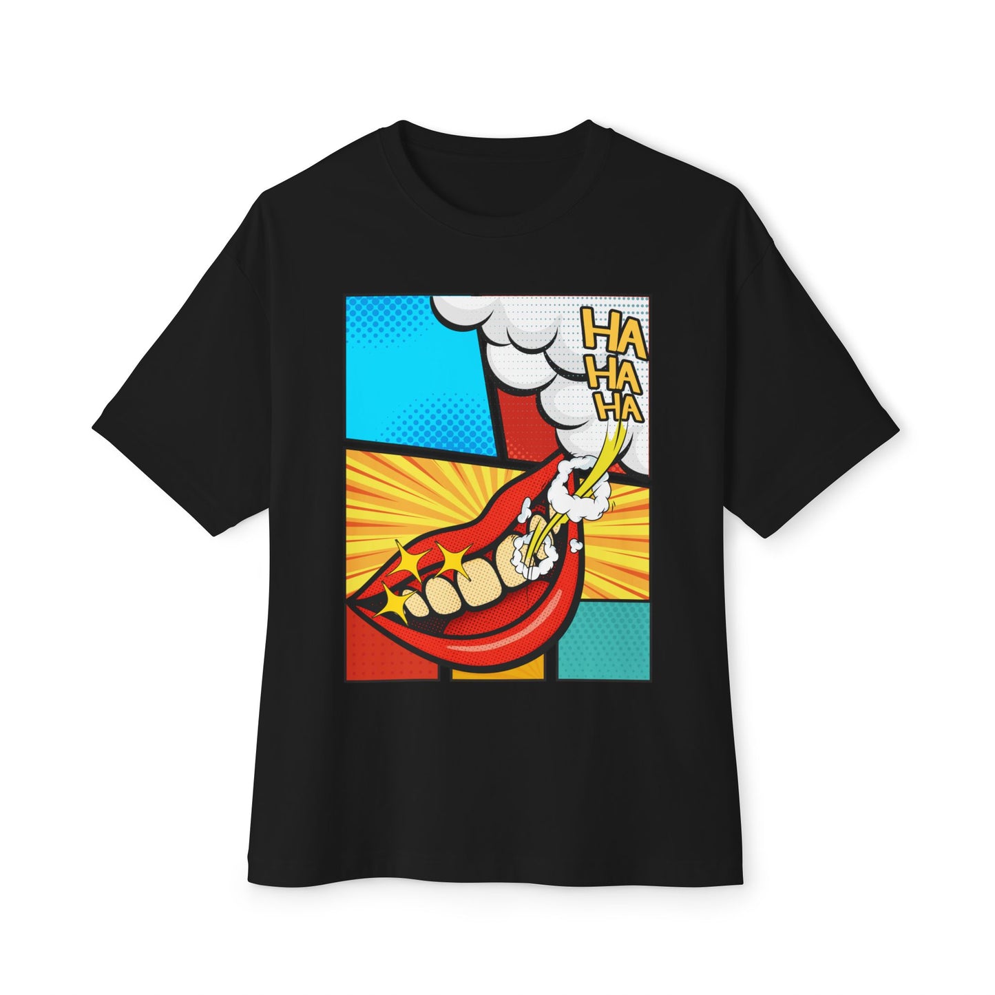 Comic 3Ha Tee – Oversized Box Graphic T-Shirt