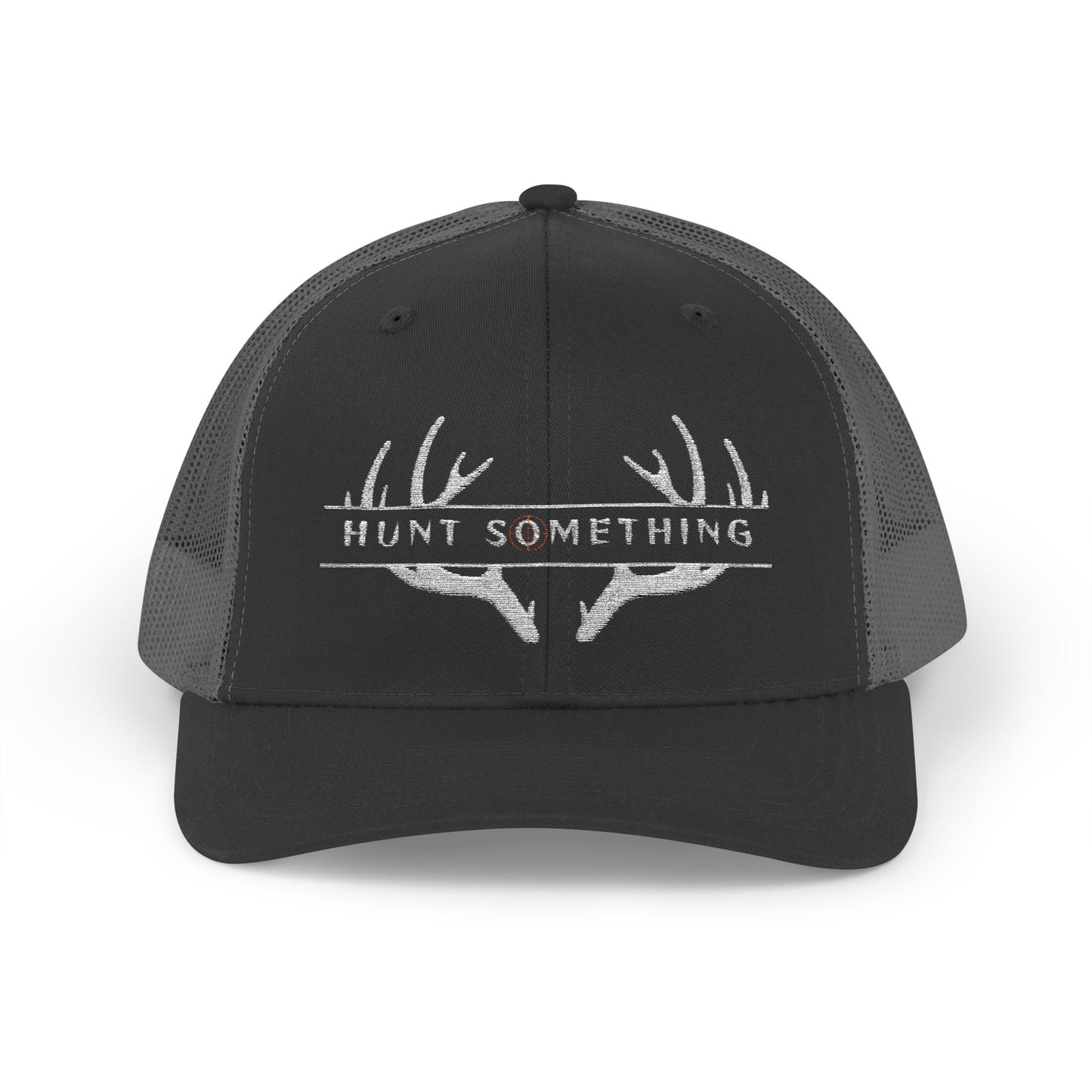 Unisex Hunt Something Deer Snapback Trucker Cap - Embroidered